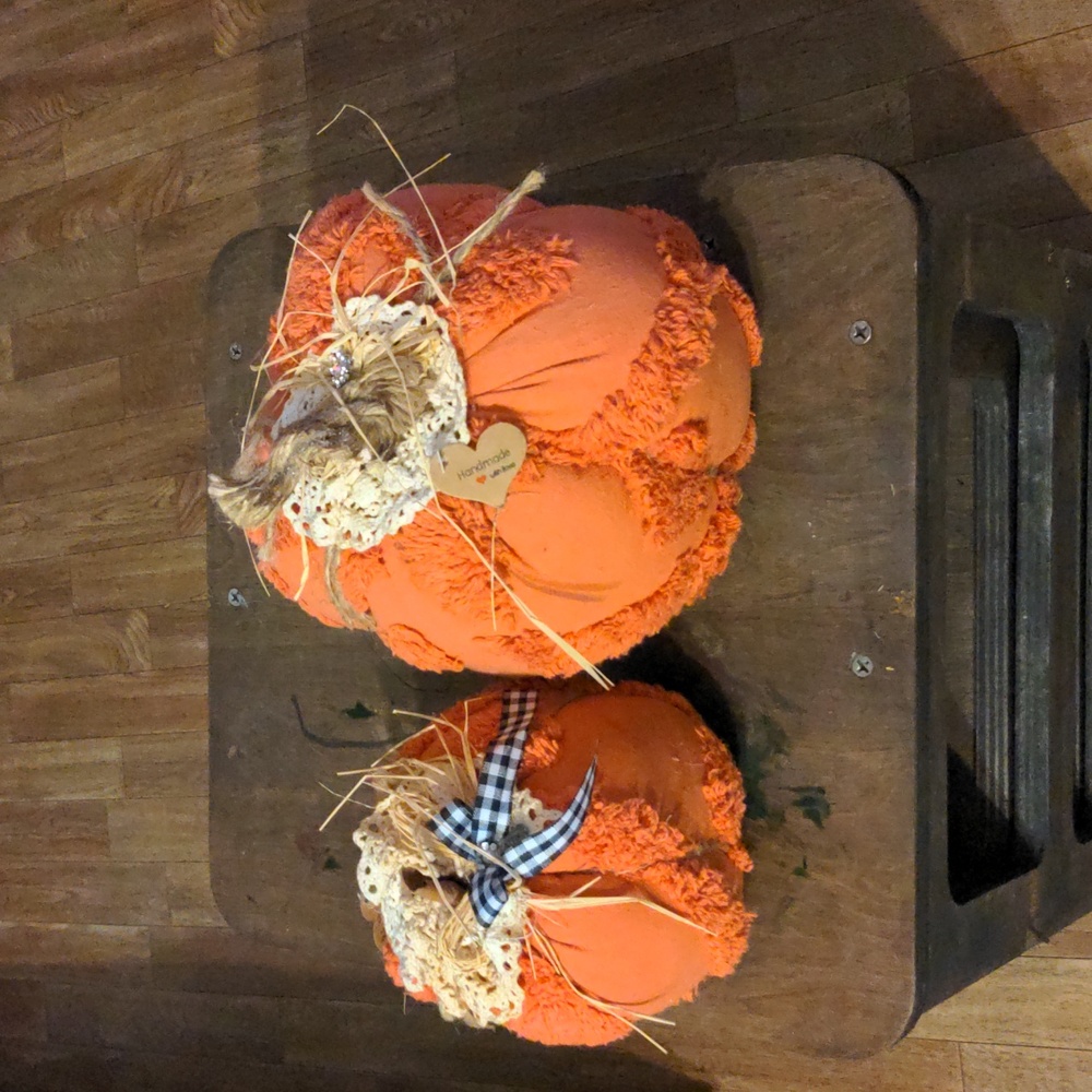 Fabric Handmade Pumpkins